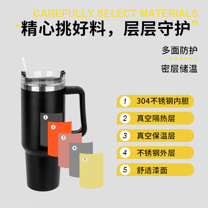 冰霸杯304不锈钢保温杯 304 Stainless Steel Insulated Tumbler Hot & Cold Vacuum Cup